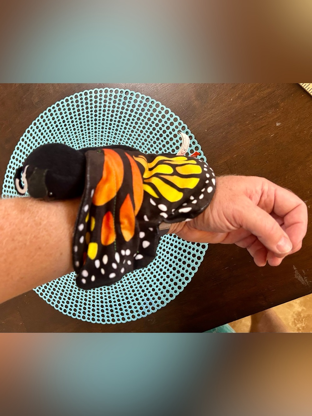 Monarch Butterfly Stuffed Animal Plush Bracelet Wild Republic “Hugger” - Picture 5 of 8